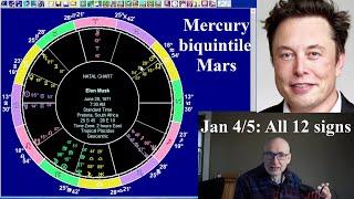 Astrology for the Wkd Jan 4 2025: ALL 12 SIGNS, Merc BQ Mars