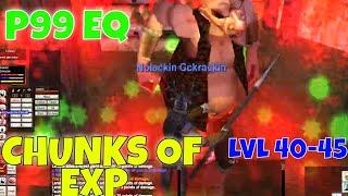 CHUNKS of EXP at this 40-45 camp! /EverQuest Project 1999 Shaman / P99 EQ green DING 43