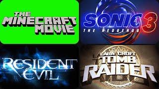 The evolution of Video Game movies trailers logos (1989-2025)