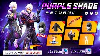 Purple Shade Bundle Return Confirm Date I Purple Shade Bundles Returns l Upcoming Event in Free Fire