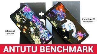 Samsung Galaxy A50 vs Xiaomi Pocophone F1 - AnTuTu Benchmark [300 vs 300 USD]