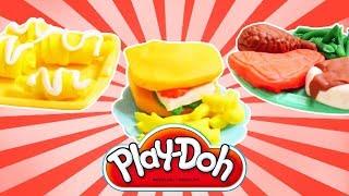 Play-Doh kitchen: culinary creations.