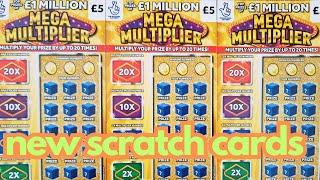 NEW LOTTO SCRATCH CARD £5 MEAG MULTIPLIER £15 PLAY #lottery #newscratchcards #mega