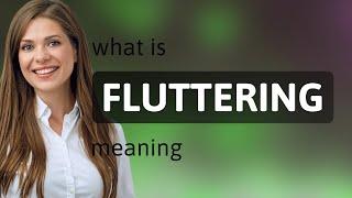 Fluttering | meaning of FLUTTERING