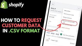 Shopify: How to Request Customer Data