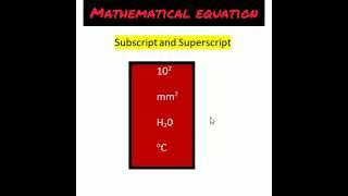 Shortcut Trick for Superscript and Subscript (Word, Excel and PowerPoint)