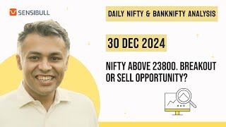 NIFTY & BANK NIFTY Analysis for Tomorrow | Stock Market Outlook | 30 December 2024, Monday