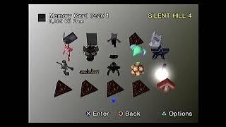 All PS2 Silent Hill game save icons and their copy/delete animations