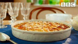 Mary Berry's classy brioche frangipane apple pudding - BBC