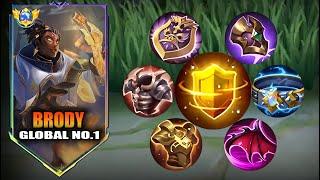 BRODY TANK BUILD IN SOLO HIGH RANKED GAME IS OP! DOMINATE EVEN 1 VS 4 IN GOLD LANE!