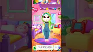 My Talking Angela 2 Gameplay Walkthrough (Android,ios) Go Sleep Outfit7 #short #mytalkingangela2