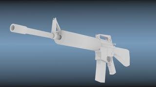 [Blender3d] (Training) Speed Modelling M16A3