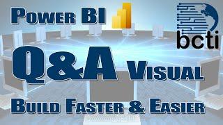 Power BI - Q&A Visual (the key to faster, easier visual building)