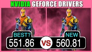 Best NVIDIA driver for Fortnite, CS 2, Valorant...? - 551.86 vs 560.81 | 2024