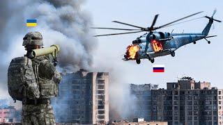AA Missile bullied Russian Mi-8 helicopter | "Flying Tank" was downed in Ukraine | Pilots missing