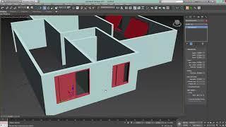 3ds Max Basic 3D Floor Plan Modeling | Wall Door Windows Tutorial