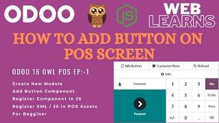How to add custom botton in POS Odoo 16 | OWL POS Development