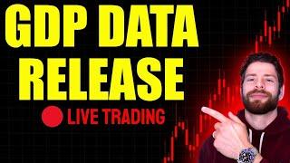 WATCH LIVE: GDP DATA & JOBLESS CLAIMS 8:30AM! STOCK MARKET LIVE TRADING