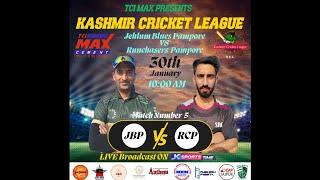 TCI Max Kashmir Cricket League Jammu | Jehlum Blues Pampore VS Runchasers Pampora