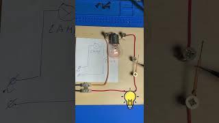 Master switch wiring for one lamp  #electroCrafting