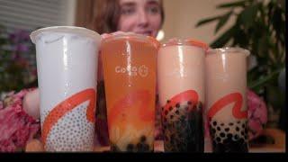 ASMR MUKBANG- COCO BUBBLE TEA (eating chewy crinkly sounds)