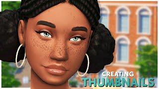  HOW I CREATE MY THUMBNAILS | w/ PHOTOSHOP | The Sims 4 Thumbnail Tutorial