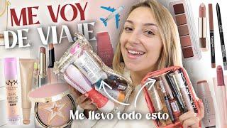  Hago mi NECESER DE VIAJE (maquillaje y skincare) ️ lo básico y mini tallas