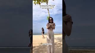 Sunmi 'HEART BURN' by the beach, a stranger came and joined me in #shorts #youtubeshorts