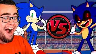 Reacting to SONIC vs SONIC.EXE The RAP BATTLE!