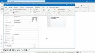 Adressbuch in Outlook: Wie Sie einen neuen Kontakt in Outlook anlegen und speichern