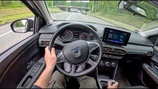 Dacia Sandero Stepway [1.0 TCe 90HP] |0-100| POV Test Drive #1699 Joe Black