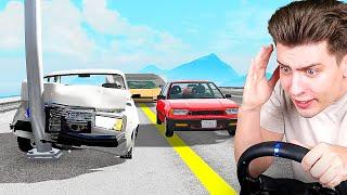 УСТРОИЛ ЛЮТЫЕ КРАШ-ТЕСТ ШАШКИ НА РУЛЕ! (BeamNG.Drive)