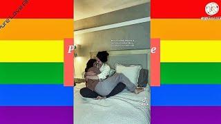 Lesbian (wlw) tiktok ️‍  #52 #shorts lesbian couple hug moment 