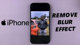 How To Remove Portrait Mode Effect From iPhone Photos | Remove Blur From iPhone Photos