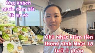 Chủ Nhật kiếm tiền/sinh Nhật 18 tuổi ở pháp/chiên chả giò giòn có bí quyết gì không