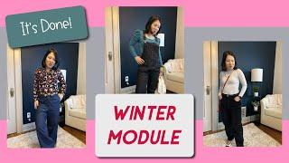 Sewing 7 mix-and-match pieces for winter: Mini capsule wardrobe