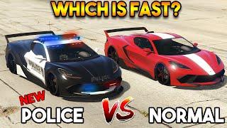 GTA Online - NEW COQUETTE D10 PURSUIT VS COQUETTE D10 (POLICE VS NORMAL)