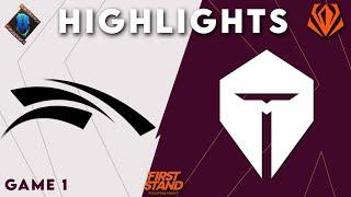 HLE vs TES Game 1 Highlights | First Stand Highlights 2025 | Hanwha Life vs Top Esports