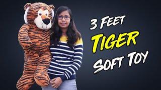 3 Feet Tiger Unboxing | Tiger Soft Toy Unboxing | Tiger Teddy Bear Unbox | Tiger Plush Toy Unboxing