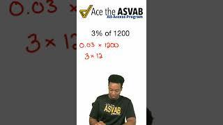 ASVAB Mental Math in a Flash! (Percent of a Number — No Calculator) #shorts