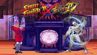 M. Bison vs Seth l Street Fighter Boss Battle l SSF2T X USFIV l Capcom X MUGEN