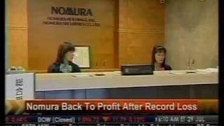 Nomura Back To Profit After Record Loss - Bloomberg