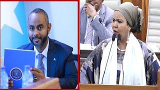 Xil Aamino “Wasiirka Eelayga ee Madaxaa nafuran hadii loo yeero oo ay Xildhibaan Aamina tiraahdo...