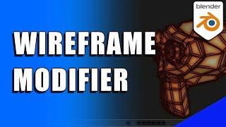 Blender Wireframe Modifier Tutorial (Micro Tip)