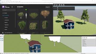 VRAY Sketchup Videocourse - 04 - Download, Import Assets, Cosmos Libraries, Trees, People, Lights