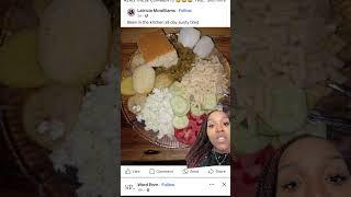 Would you eat this plate? ‍ #reactionvids #funnycomments #food #christalluster #greenscreen