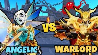 Angelic Gurdian Vs. Warlord Titan Clockman | Toilet Tower Defense