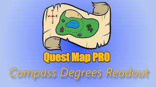 Quest Map Pro - Compass Degree Readout Feature Demonstration