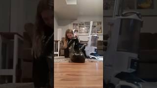 Trapped my sister in a garbage bag!  #shorts #like #viral #funny