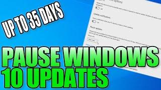 How To Pause Your Windows 10 Updates PC Tutorial | Stop For Up To 35 Days!